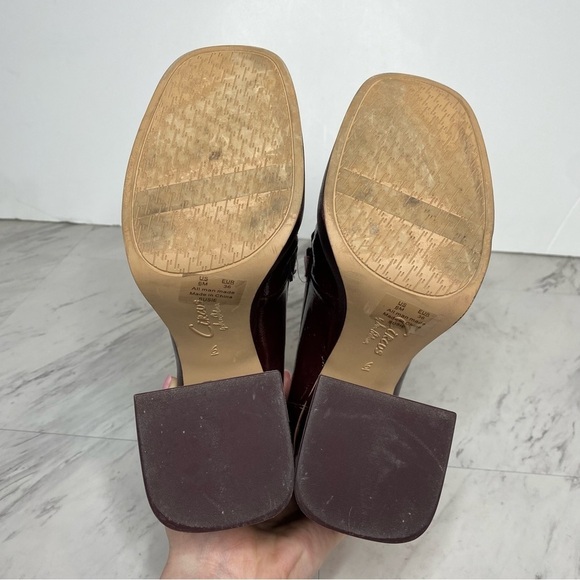 Circus Sam Edelman Susie Dark Burgundy Platform Loafer Pump 6M - Picture 14 of 15